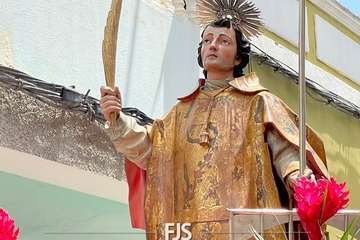 Telde rinde tributo a San Lorenzo en la capital grancanaria/Francisco Javier Santana.